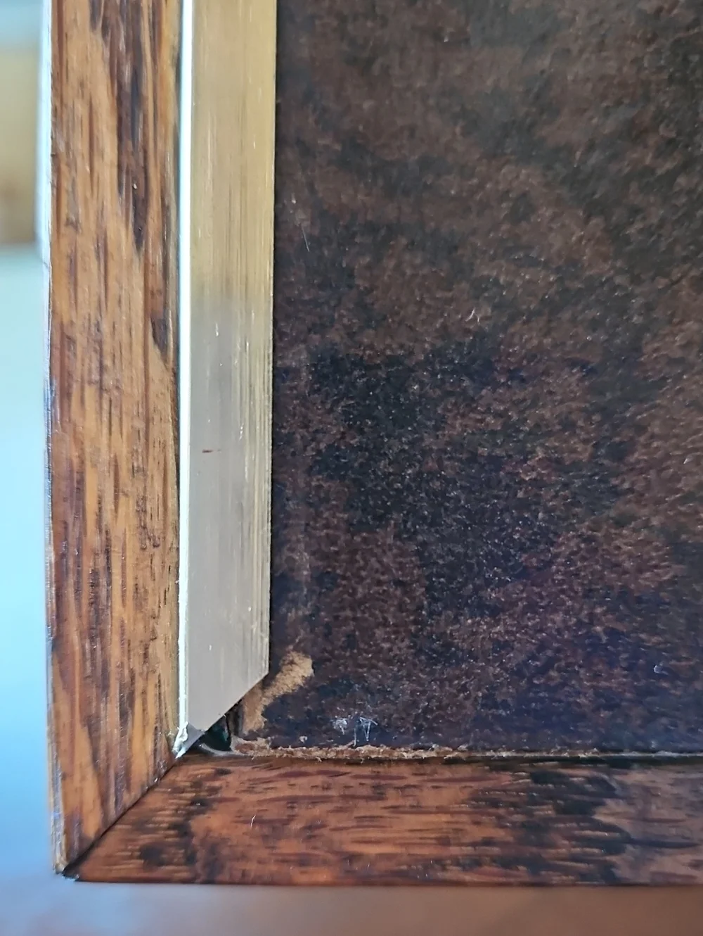 Authentic Vintage Heavy Grain Oak Photo Frame 8